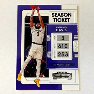 2021-22 ANTHONY DAVIS LAKERS LA Panini Contenders Basketball Card #72